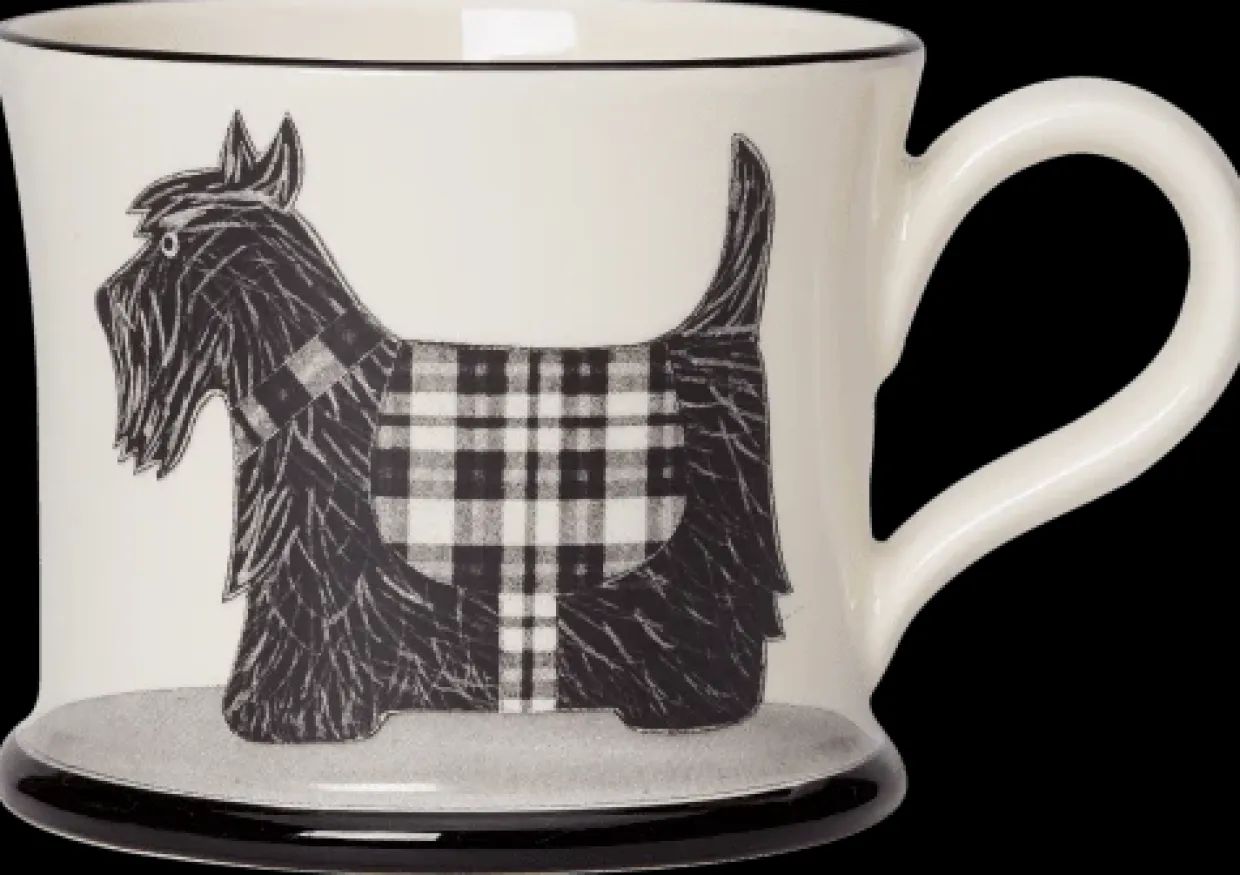 Scottie Dog Mug By Moorland Pottery