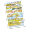 Scottish Castles & Houses By Emma Ball Tea Towel