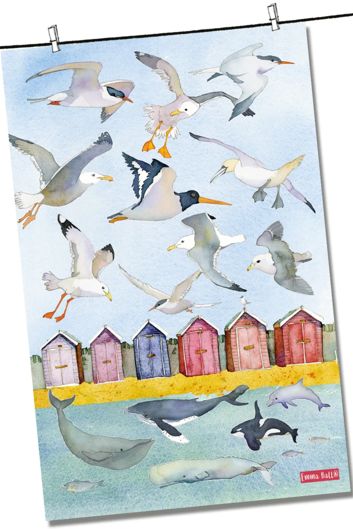 Sealife (Under The Sea) Tea Towel