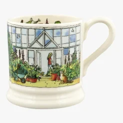 Setting Up Home Greenhouse 1/2 Pint Mug