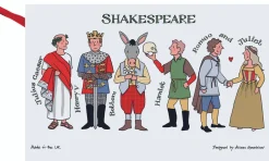 Shakespeare's Charaters Tea Towel