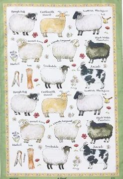 Sheep Breeds Tea Towel
