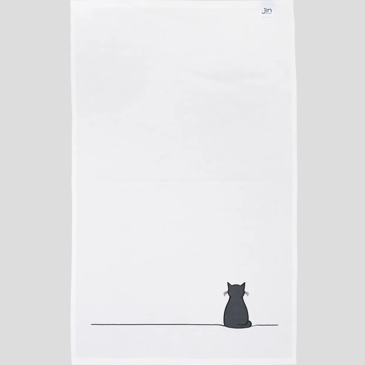 Sitting Cat Tea Towel