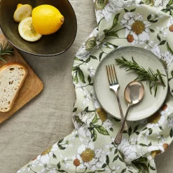 Spring Blossom Tea Towel - Light Green