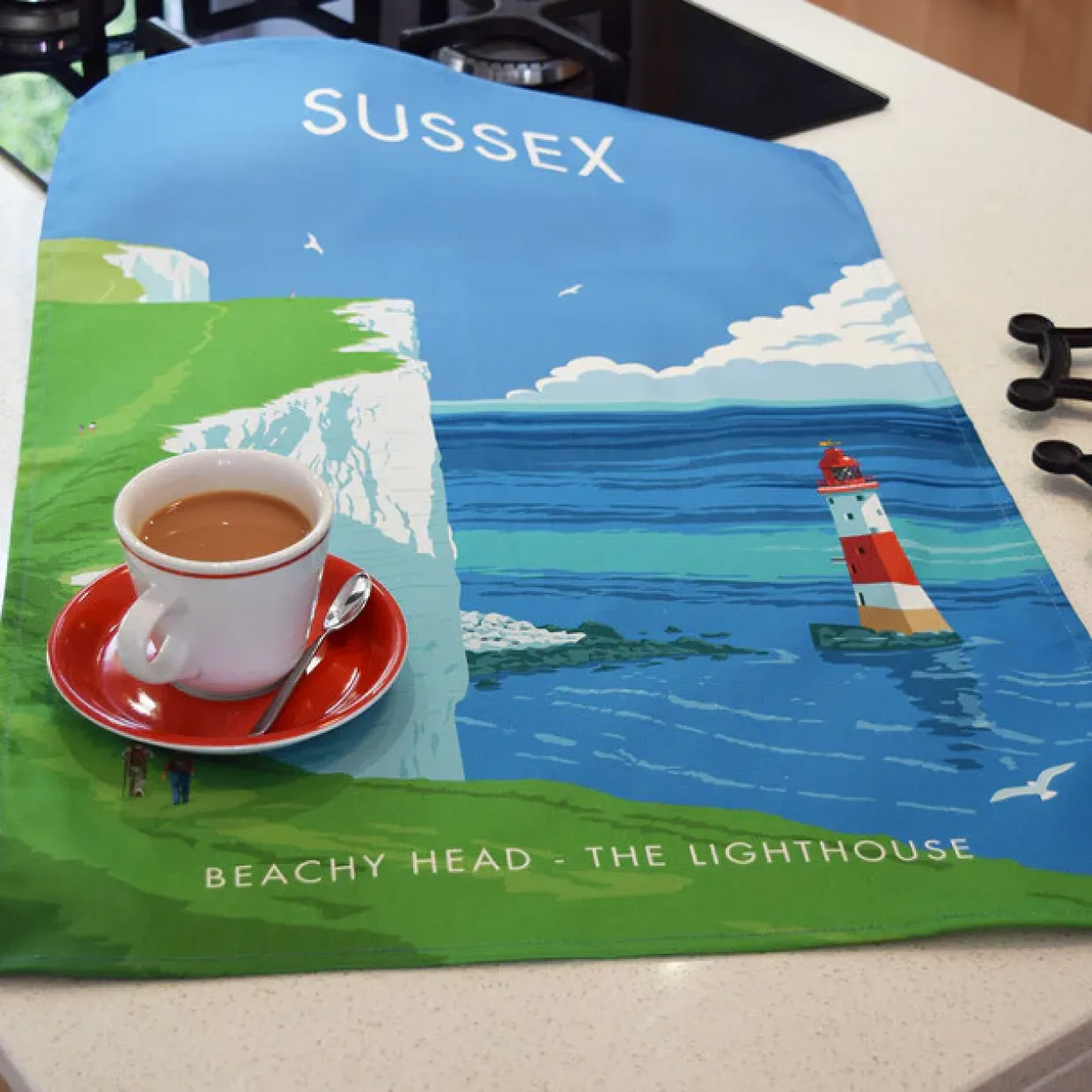 Sussex Beachy Head Tea Towel