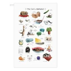 The Cat's Alphabet Tea Towel