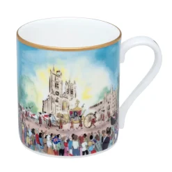 The Coronation At Westminster Abbey Bone China Mug