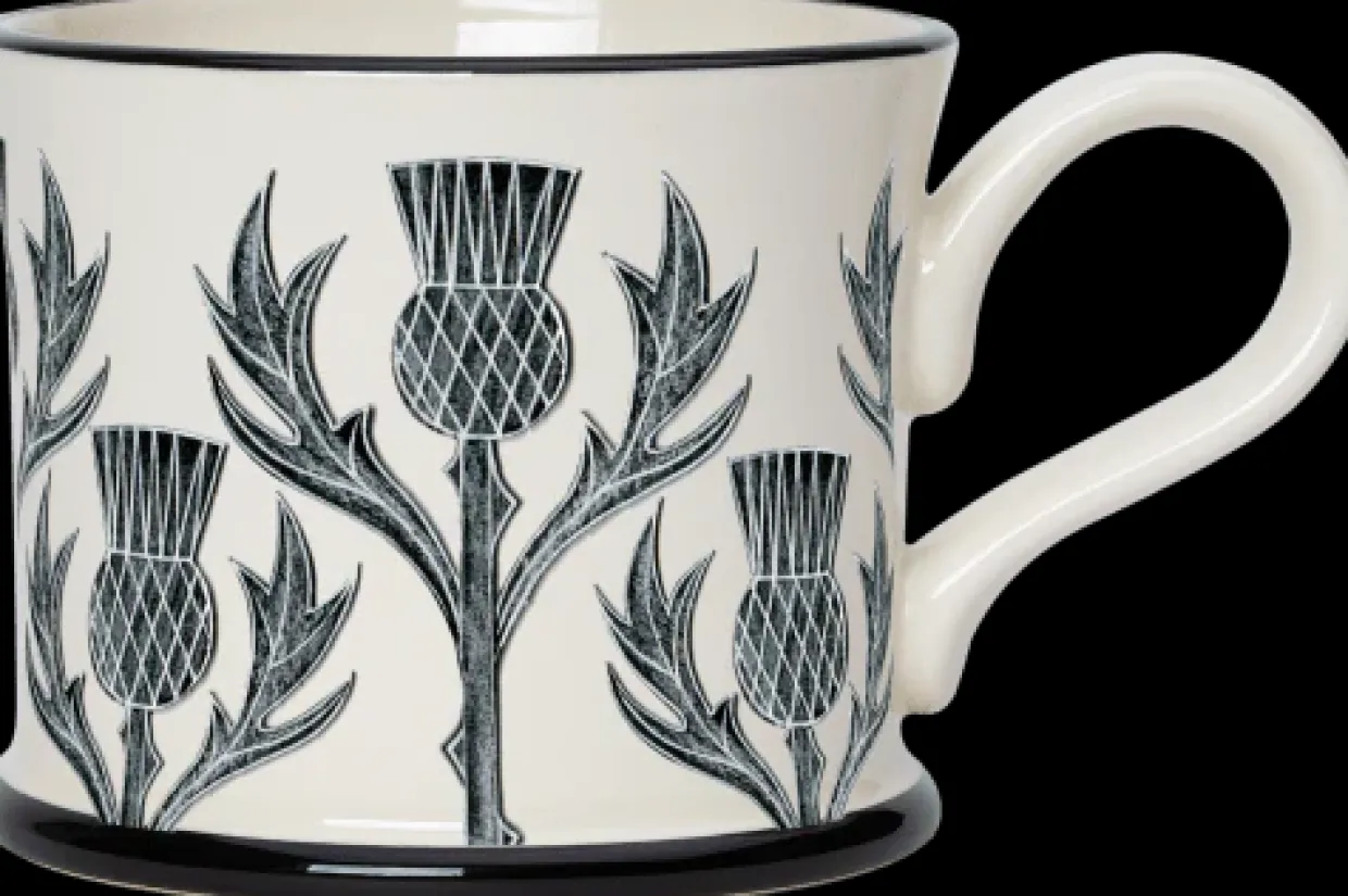 Thistle Mug By Moorland Pottery