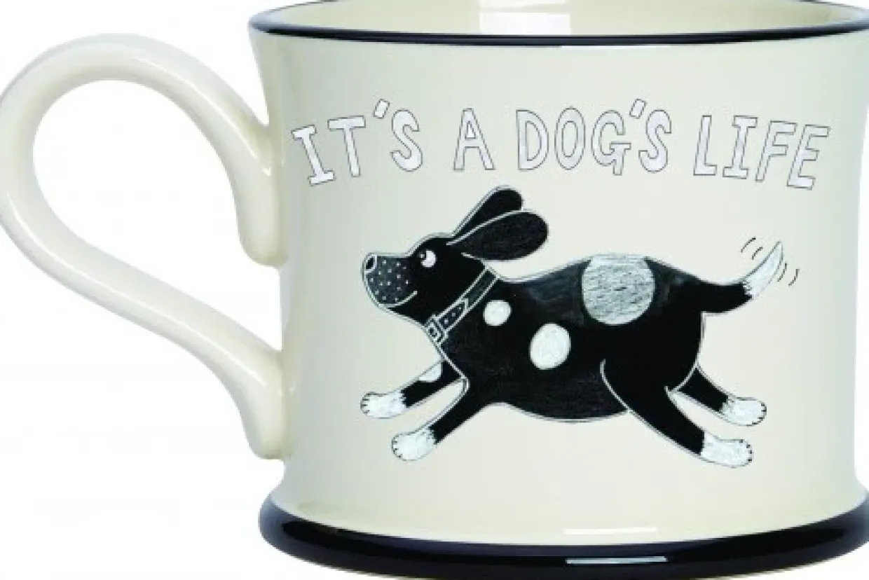 What Midlife Crisis? - It's A Dog's Life Mug By Moorland Pottery