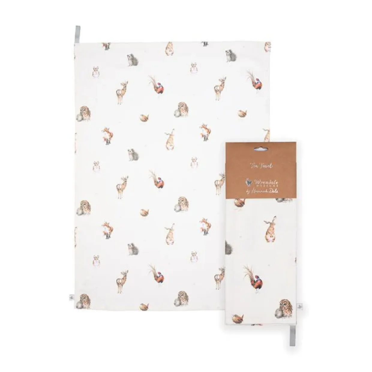 Woodlanders' Woodland Animal Tea Towel