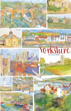 Yorkshire By Emma Ball Tea Towel